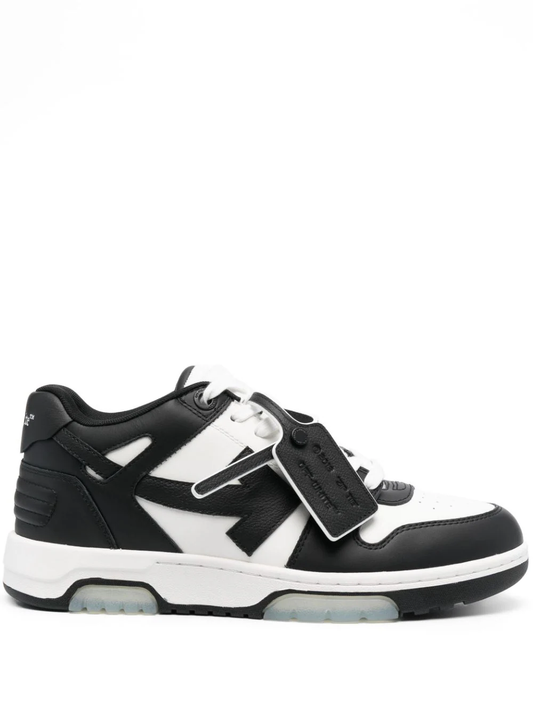 Off-White Out Of Office “Ooo” Leather Sneaker Black/White